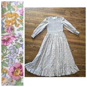 Boutique AVA & LU Liberty Floral Smocked Midi Dress